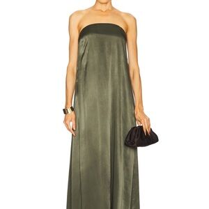 Shona Joy | Dresses | Shona Joy Blanc Linen Strapless Panelled Maxi Dress  Size 2 | Poshmark